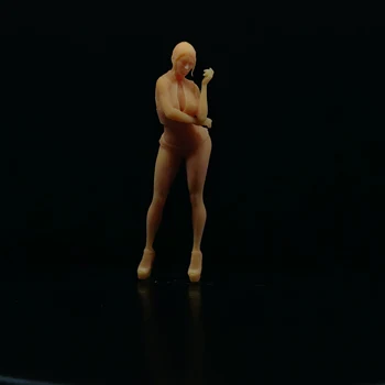 1/64 1/43 Macheta la Scara de Rășină Fata Sexy cu Postura în Picioare Necolorat in Miniatura Diorama de Mână-pictat T401