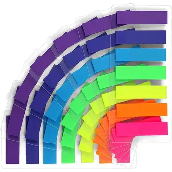140 De Coli 7 Culoare Note Lipicioase Steaguri File Pavilion Culori Luminoase Autocolante Translucid Pagina Marcaje Kawaii Papetărie