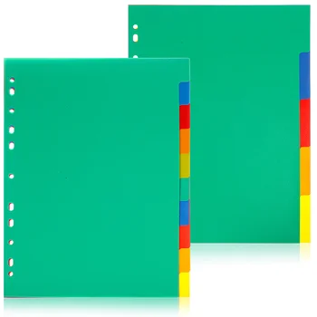 15 Pc-Uri Detașabile A4pp Plastic Clasificare Pagină Notebook Furnituri De Birou Hârtie Separatoare