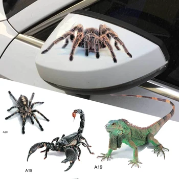 3D Spider Șopârlă Scorpion Auto Autocolant rezistent la Apă de Mare Aderenta Animale 3D Model Vehicul Geam Oglinda Bara Decal Decor
