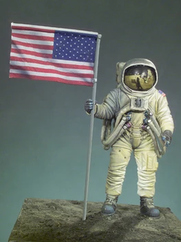 Adunarea Nevopsite Scara 1/32 54mm Primul Om pe Lună 54mm nu au steagul Istoric jucărie Rășină Model in Miniatura Kit