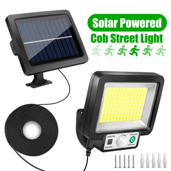 Alimentat solare Lampă cu Senzor de Mișcare Solar Led Lumini în aer liber, Super-Luminos Reîncărcabilă Lampă Solară Pentru Strada Grădină Pridvor Lampa