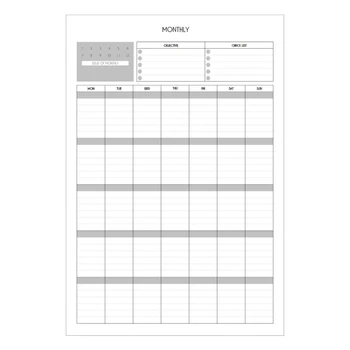 Birou Notebook polivalent Planificator de Muncă, de Studiu Utilizați Planificatorul Notepad Planificator Tampoane Calendar