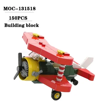 Bloc MOC-131518 Crăciun Aeronave Model de Decor Decor Decor 150PCS Băieți Jucării pentru Copii Cadou de Ziua de nastere