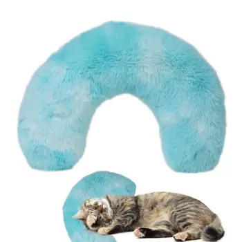 Cat Calmant Mica Perna Pentru Pisici Moda Neck Protector Somn Adânc Catelus Pernă În Formă De U Elasticitate Buna Consumabile Pentru Animale De Companie Jucării Pentru Pisici