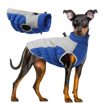 Câine în aer liber, Jacheta Impermeabil Reflectorizant de Companie Blana Vesta de Iarna groase de Bumbac Câini Imbracaminte pentru Mijloc de Mari Caini Labrador