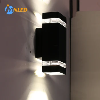 E27 Dreptunghi în aer liber Lumina Pridvor cu LED-uri Moderne din Aluminiu rezistent la apa Lumina de Perete pentru Gradina Curte Montat pe Perete-corp de Iluminat