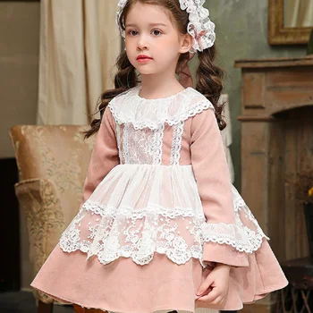 Fetelor Lolita Rochie de Printesa Copii 3-12 Ani este de Îmbinare Petrecerea de Crăciun Minge Rochie Fete Drăguț Rochie de Printesa