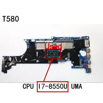 Folosit Pentru Lenovo ThinkPad T580 Laptop Placa de baza Placa de baza CPU I7-8550U UMA FRU 01YR244 01YR245 01YR274