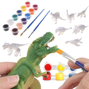 Manual Figurina Dinozaur Doodle Kituri de Colorat Jucărie pentru w/ Blank Dino Mucegai Montessori Jucărie de Învățământ Preșcolar Gi Noi Dropship