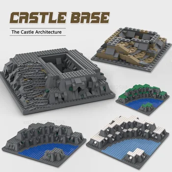 Moc Blocuri de Construcție de Bază 3D Tehnologie de Cărămizi Ridicat placa de bază Pentru Castelul Seturi Cu Râul Creative Model de Afișare Jucarii si Cadouri