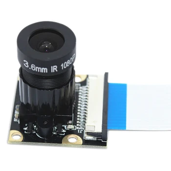 Modul Camera 1080P de 5 Milioane de Pixeli, 1.8 Deschidere 75° Unghi Larg OV5647 Chip pentru Raspberry Pi 2/4/3B+