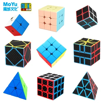 MoYu Meilong 3x3x3 Magic Cub 2x2 3x3 4x4 Profesionale Viteza Cub Meilong Fibră de Carbon Viteza de Puzzle Cubo Magico