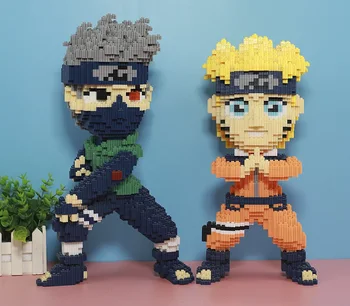 Naruto Compatibil LEGO Toy Naruto Kakashi Anime Gaara Jiraiya Creative pentru Copii Mici Particule Asamblate Blocuri Cadou