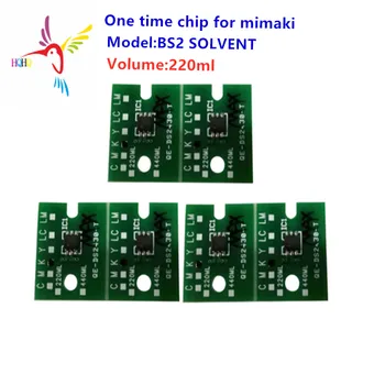 O Dată Cip 220ML BS2 SOLVENT Pentru Mimaki JV33 Printer BS2-SOLVENT Unică folosință pentru Reumplere Cartuș de Imprimare