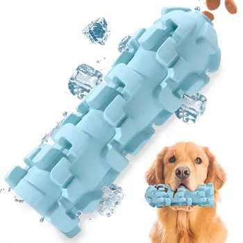 O muscatura rezistent la câine jucărie de mestecat, potrivit pentru medii si mari de caini, fabricat din cauciuc natural, se pune apa sau lapte în frigider
