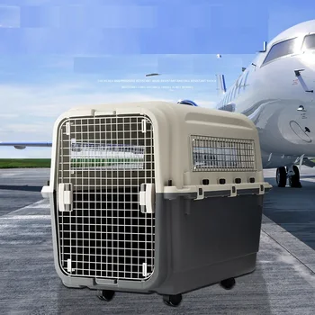 Respirabil Pisica Transport Caseta de Călătorie pentru animale de Companie Depozitare pentru Caine de talie Medie Portabil Câine Aer Cazul Lotului Purtător Câine
