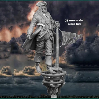 Rășină soldat 1/24 fantezie vechi om Vrabie pe catarg războinic Model Unassambled Nevopsite Figura Kit de Construcție