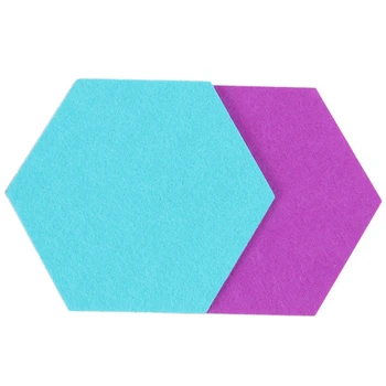 Set De 30 Hexagon Simțit Pin Bord Auto Adeziv Buletinul Memo Foto Planșe De Colorat Cu 30 De Pushpins