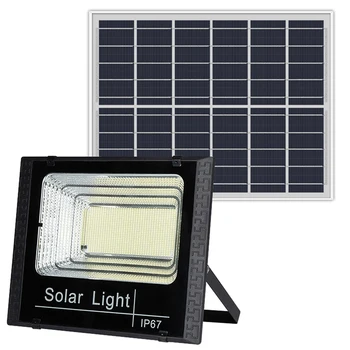Solar Lumini de Inundații de Control de la Distanță 100W Solare Alimentat Spotlight în aer liber rezistent la apa IP67 Ușor De Utilizat