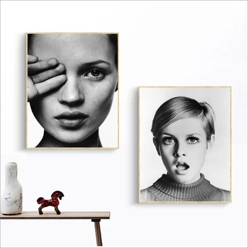 Supermodelul Fotografie Postere si Printuri de Arta Canvas Tablou Modern Decor Acasă Imaginile Pentru Camera de zi de Moda Decorare Perete